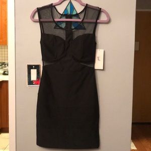Ruby rox bondage dress with see-through panel
